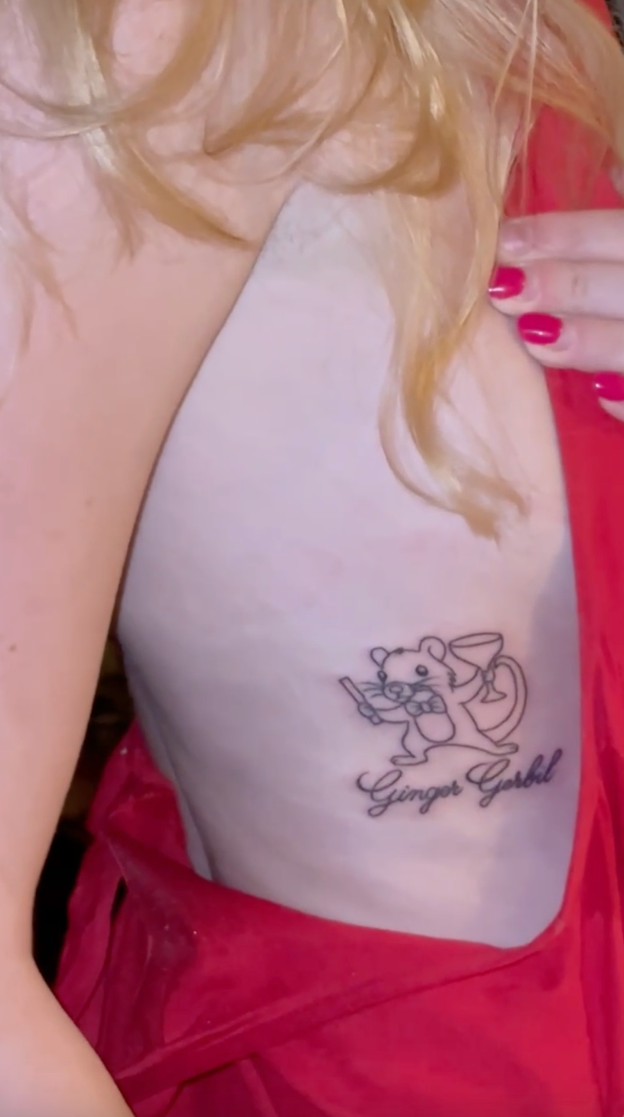 The girl with a GERBIL tattoo