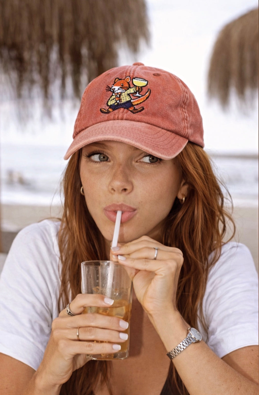 Ginger Gerbil Vintage Cap