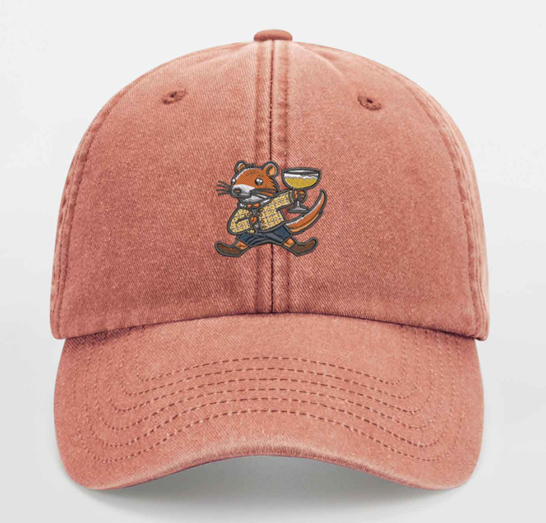 Ginger Gerbil Vintage Cap